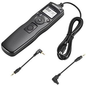 Neewer 88015052 activering-timer afstandsbediening met kabel voor EOS 550D 450D Rebel T2i XSi