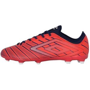 Umbro Velocita Elixir Premier Fg voetbalschoen voor heren, Rood Wit Blauw, 41 EU