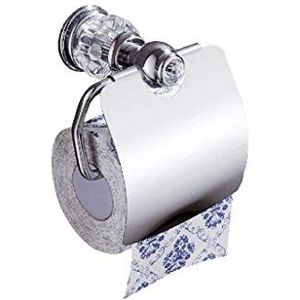 Metalen toiletpapierhouder - toiletpapierhouder - roestvrijstalen toiletpapierrolhouder met plank aan de muur gemonteerd for badkamer