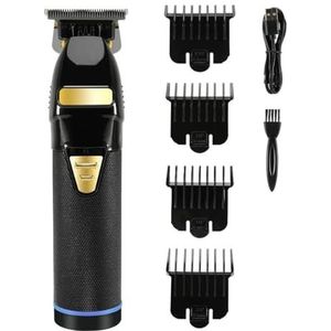 Tondeuse voor mannen, oplaadbare elektrische tondeuse voor mannen tondeuse werken display licht professioneel elektrisch scheerapparaat baard scheermes (kleur: zwart)