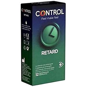 Control Retard - 12 condooms voor langere liefde, langer kunnen met werkzame stof (benzocaïne)