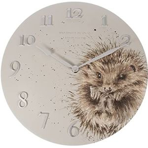 Wrendale Designs by Hannah Dale - Awakening Hedgehog Wandklok - 30cm Diameter