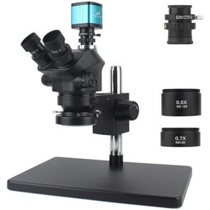 1080P 48MP 4K HDMI USB Digitale Videocamera Simul-Focal 50X 100X Stereo Trinoculaire Microscoop C Mount Telefoon Solderen PCB Reparatie(With 0.5x 0.7x)