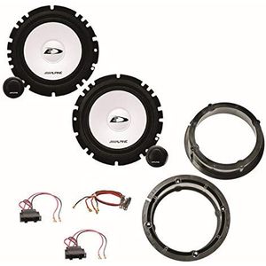 Alpine SXE-1750S luidsprekersysteem 16,5 cm voorzijde inbouwset voor Golf 4 Bora