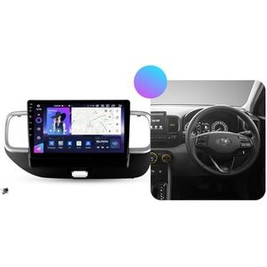 ZWCLSH Android 13 Dubbele Din Autoradio met Draadloze Carplay & Android Auto, BT 5.0, DSP, 10,1 inch QLED Touchscreen Compatibel met Hyundai Venue 2019-2020, Backup Camera, SWC AM/FM Auto Stereo, R,