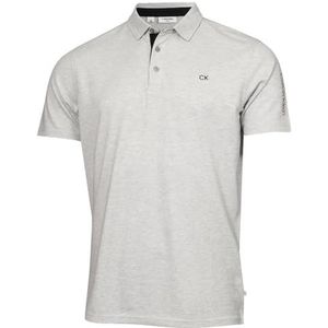 Calvin Klein Heren Uni Golf vochtafvoerend ademend poloshirt - Zilver - M