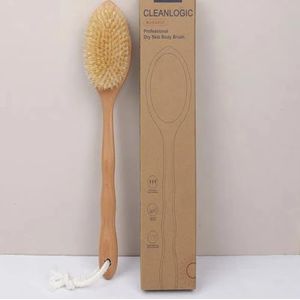 Badborstels, badhanddoeken, massageborstels, badborstels, gemaakt van hoogwaardig massief hout en varkenshaar, zacht en comfortabel, kan worden gebruikt om baden, baden, ruggen te wrijven en het