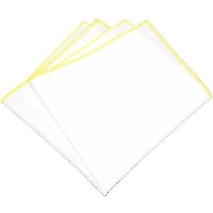 Heren pochet zakdoek bruiloft zakelijk feest borst handdoek vierkante zakdoek pak accessoires for mannen (Color : Yellow)