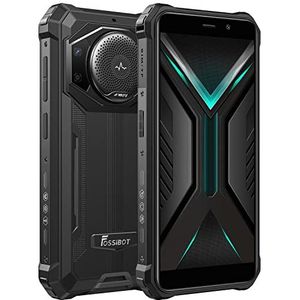 FOSSiBOT 10600 mAh batterij voor smartphone, onbreekbaar, F101, luidspreker 3,5 W Max, 24 MP camera, IP68 waterdicht, Ouad Core 4 GB 64 GB, Android 12, 5,45 inch HD+, Dual SIM, vingerafdruk, GPS,
