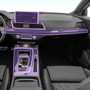 NQNFWCRJ Auto interieur Middenconsole transparant TPU Verf beschermfolie Anti-kras sticker LCD-scherm PPF, Voor Audi SQ5 2022-2023