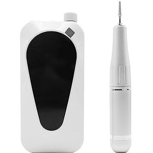 Nagelvijl elektrisch, Nagelpolijstmachine, nagelkunstgereedschap, nagelverwijderaar, draagbare elektrische nagelpolijstmachine(White)