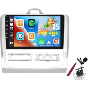Android 15 autoradio voor F-ord Focus Exi MT 2 3 Mk2/Mk3 (2004-2011) 9 inch 2K touchscreen 2000 * 1200 multimediaplayer met Carplay GPS Navi BT 5G WiFi DSP SWC,Y2