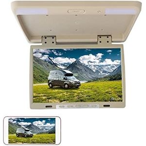 Draagbare dvd-speler voor videospelers op hoofdsteunen in auto's 22 inch autodakmonitor neerklapbaar scherm overhead multimedia video plafond dakmontage display ingebouwde IR USB FM HDMI met HD-rotere