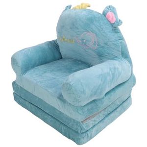 Cartoon Kinderbank, 2 in 1 Comfortabele, Schattige Opvouwbare Kinderbank voor Thuis (In derde vouwen)