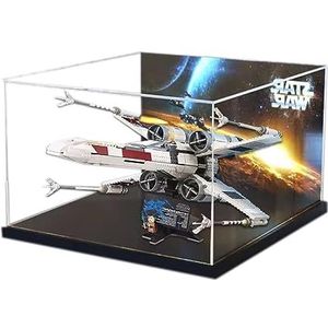 Acryl vitrine voor Lego 75355 X-Wing Starfighter - Stofdichte anti-UV Opbergdoos - Ideaal voor verzamelaars (achtergrond C)