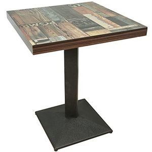 Drumm Klaptafel, tuintafel, kunststof, in hoogte verstelbaar, voor gebruik binnen of buiten (60 x 60 x 75 cm-3)