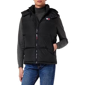 Tommy Jeans TJM Alaska Vest voor heren, Zwart, M