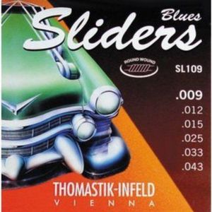 CUERDAS GUITARRA ELECTRICA - Thomastik (SL109) Sliders Blues Gitaar (Juego Completo 009/043E)