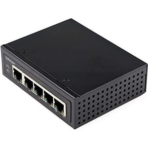 StarTech.com Industriële switch PoE Gigabit 5 poorten – 30 W – Power over Ethernet – Switch PoE+ GbE niet beheerd – netwerkswitch Gigabit High Power – IP-30/-40 bij 75 °C (IESC1G50UP)