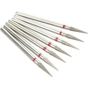 Een spijkerboor Set van 7 diamant nagelboortjes in multicolor(Silver)