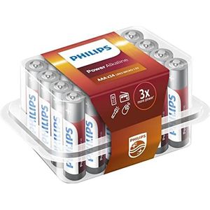 Philips AAA Power Alkaline Batterijen - 24 stuks