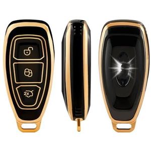 Autosleutel beschermhoes TPU Auto Smart Key Case Cover Shell Voor Ford Voor Focus 3 4 ST Voor Mondeo MK3 MK4 Voor Fiesta Voor Fusion Voor Kuga Bescherm Accessoires Sleutel Shell(1 UK)