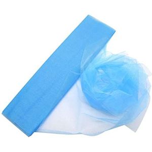 10 m/partij 48 cm pure kristal organza tule rolstof voor bruiloft decoratie organza stoel bruiloft boog decor vrouw jurk