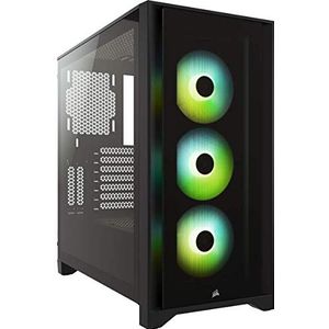 Corsair - 4000X RGB - ATX Behuizing - Zwart - Gehard Glas