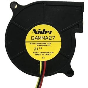 Wire 6025 Fan for PC & Notebook 60mm DC 12V Turbine Fan D06F-12BS2 | 0.21A 3-