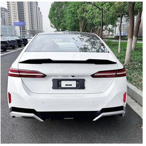 Auto Achtervleugel Voor PSM-stijl auto achterklep dakspoiler voor BMW 5-serie I5 G60 525i 530i 2024+ achtervleugel bodykits tuning kofferbak exterieurbekleding achterspoiler(Glanzend zwart)