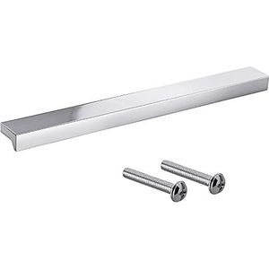 Gedotec Meubelgrepen van aluminium | 1 stuk deurgrepen voor kasten - RVS look incl. bevestigingsmateriaal | ANGLE 0077 | LA: 320 mm | Handgrepen voor keukenkasten, kastgrepen meubels