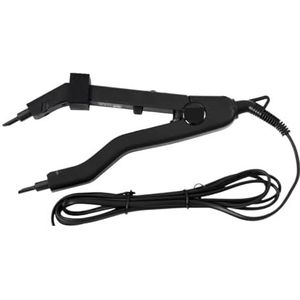 1Pc Fusion Iron Heat Connector Hair Extensions Machine Verstelbare Temperatuur Mini Verwarming Tip Keratine Bonding Tools Efficiënte Tijdbesparing(Black)