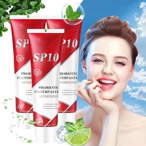 Probiotische tandpasta, Sp10 tandpasta met tandenborstel, Sp10 whitening tandpasta om tandvlekken te verwijderen, probiotische whitening tandpasta
