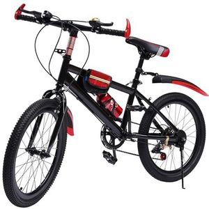 Bathrena Fiets voor kinderen, 20 inch mountainbike, kinderjongens, kinderfiets, mountainbike, fiets voor 6-10 jaar, meisjes en jongens (rood)