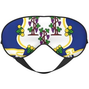 sttung Connecticut State Flag Print Travel - Friendly Sleep Soft Eye Mask: Compact, lichtgewicht, verstelbare riem