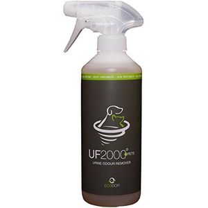 ECODOR UF2000 4Pets urine geurneutralisator, 500 ml, krachtige formule, 100% biologisch, veelzijdig gebruik, geurverwijderaar, geschikt voor honden, katten en andere kleine dieren