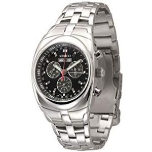 Zeno-Watch - polshorloge - heren - race chronograaf fullcalender groen - 294Q-d1M, armband