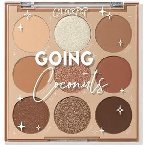 Colourpop Going Coconuts Eyeshadow Palette - Cool Neutraal Oogschaduwpalet met Ultra Fluweelachtige en Zijdeachtige Afwerking