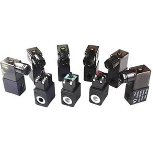 Pneumatische Air Magneetventiel Coil Zwart DC12V DC24V AC36V AC110V AC220V AC380V (DC12V)