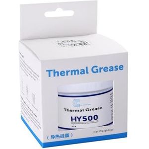 HY500-200g CPU Thermische Heatsink Vetpasta Compound Thermische geleidbaarheid: > 1.93W/m-k Koolstof Gebaseerde Hoge Prestaties voor CPU PC GPU PS4-100 Gram.