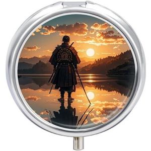 Ronde pillendoos 3 compartimenten draagbare medicijnpillendoos één maat pillendoos voor zakpillenorganisator en vitaminecontainers voor reizen