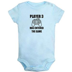 iDzn Babies Player 3 Has Entered The Game Grappige rompertjes, pasgeboren baby body's, 0-24 Maanden Baby jumpsuits, Nieuwigheid outfits uit één stuk voor kinderen Peuter
