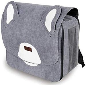 Dkee hondenbed Grijze tas huisdier ruimtecapsule kat hond outdoor reizen draagbare rugzak corduroy stof handtas vorm ademend leuke cartoon fun