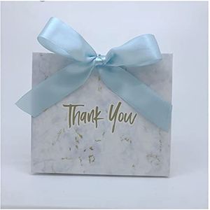Geschenkzakken creatieve geschenkzak doos voor feest papier chocolade dozen pakket bruiloft gunsten snoep dozen geschenkdoos (kleur: hemelsblauw, maat: 20 stuks)