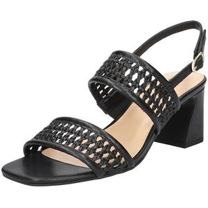 Bella Vita Xannon sandaal met hak voor dames, Zwart, 7 UK X-Wide