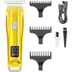Tondeuse voor mannen, tondeuse elektrische haarsnijmachine professionele kapper draadloze tondeuse digitale tondeuse voor mannen