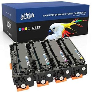 RINKLEE 312X 312A Toner Cartridge Compatibel met HP Color LaserJet Pro MFP M476 M476dn M476dw M476nw | Hoge Opbrengst 4400/2700 pagina's | 4-PACK