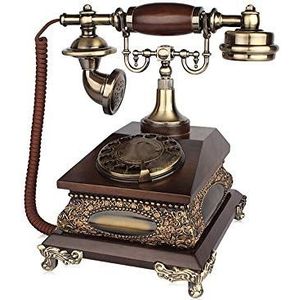Telefoon Telefoon Vaste Europese Telefoon Retro Telefoon Thuis Vaste Lijn Pers Kiezen Versie + Mechanische en Elektronische Dubbele Ring (C)