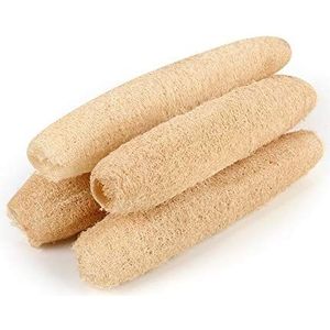 LOBO Natuurlijke Douche Loofah Sponzen Grote Hele Organische Luffa Exfoliërende Spons voor Dagelijks Bad Loofa Scrubbers Sponzen SPA Beauty - 4 STKS