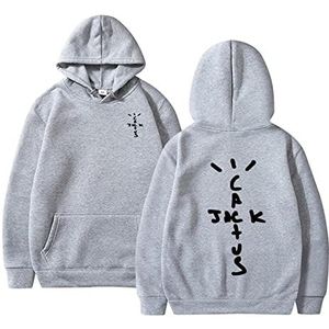 Ecoabs Hoodie, Travis Scott dubbelzijdig print sweatshirt hip hop casual sweatshirt voor mannen en vrouwen modieuze losse plus size jas, maten XS-3XL